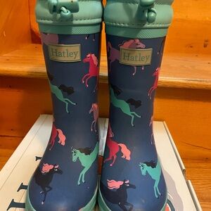 Hatley Blue Kids' Horse Pattern Boots